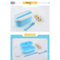 Shunxing neue Ankunft Produkt umweltfreundliche Kinder Bento Box mit 2 Schichten